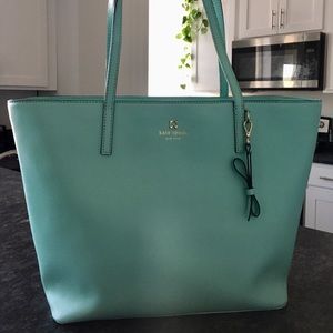 Kate Spade Purse | Tiffany Blue | Zipped Tote